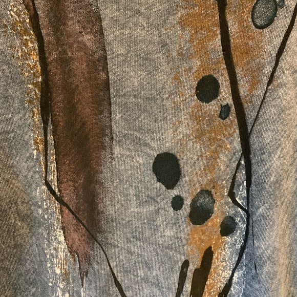 Jess & Jane gray dress cotton made in USA pockets size small artsy boho festival - Picture 9 of 16